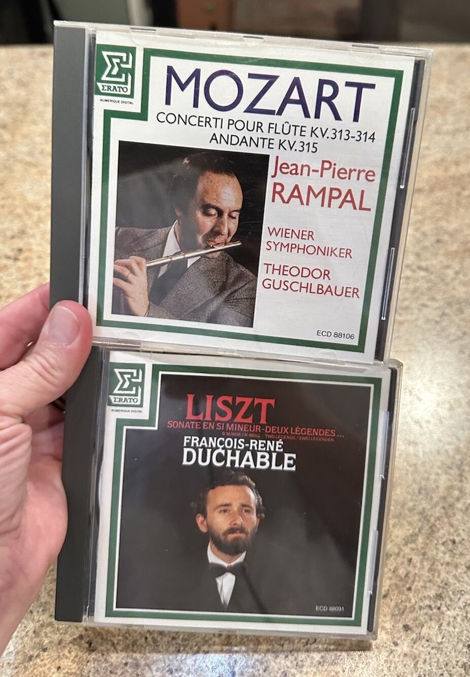 2 Music CDs Classical Music Set Jean-Pierre RAMPAL & DUCHABLE EUC!
